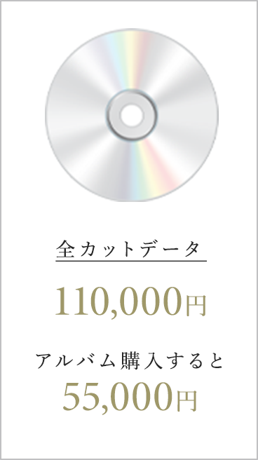 全カットデータ 110,000円 アルバム購入すると 55,000円