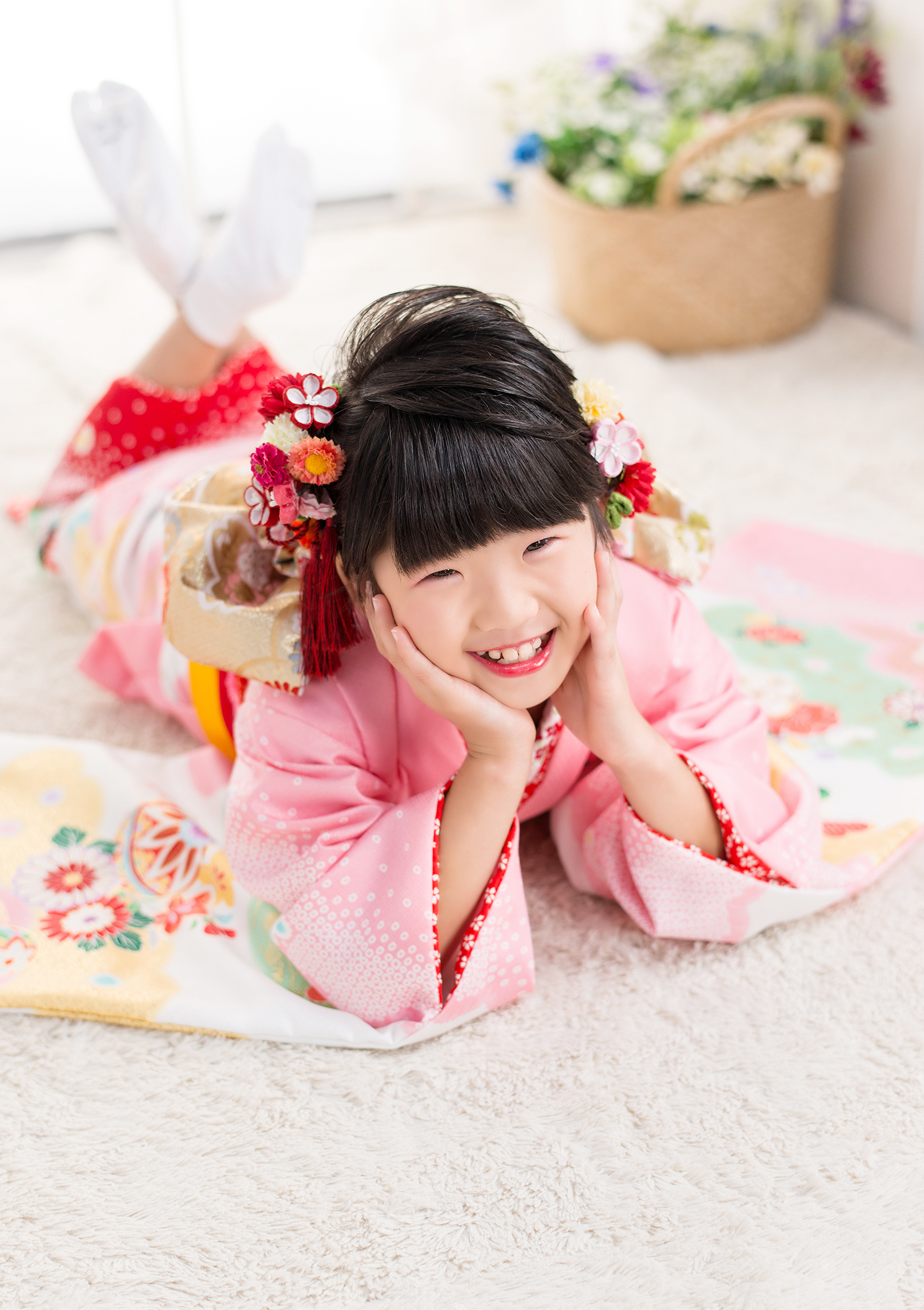 ブログ ショートヘアの7歳 着物２着きました その ベルエクラ